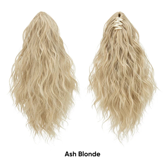 MONA PREMIUM QUALITY
13Inch Premium Synthetic Curly Claw Clip In Ponytail Blonde Brown Short Hairpiece Fake Hair False Pigtail Hair Extensions P064 - MONA HAIR