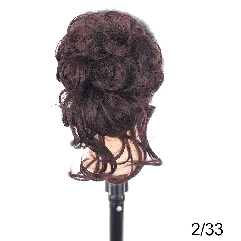 Synthetic Messy Curly Claw Hair Bun Chignon Hair Extensions Scrunchy Fake False Hair With Tail for Women Hairpieces - MONA HAIR
