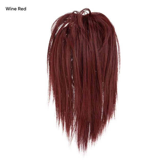 High Temperature Synthetic Short Straight Claw Clip In Ponytail Extensions Elegant Daily Hairpiece Fake Hair for Women - MONA HAIR