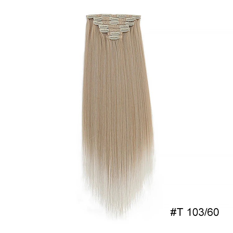 MONA Clip-in Hair Extension 7PCs 24inches150g 16 Clips - Kanekalon Futura Fiber - MONA HAIR