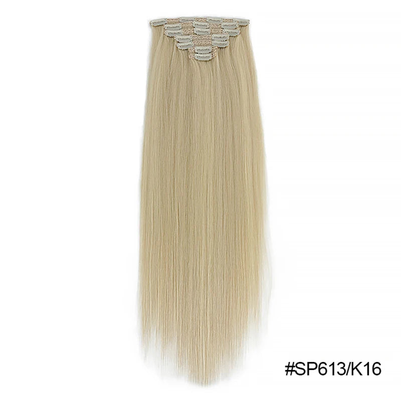 MONA Clip-in Hair Extension 7PCs 24inches150g 16 Clips - Kanekalon Futura Fiber - MONA HAIR