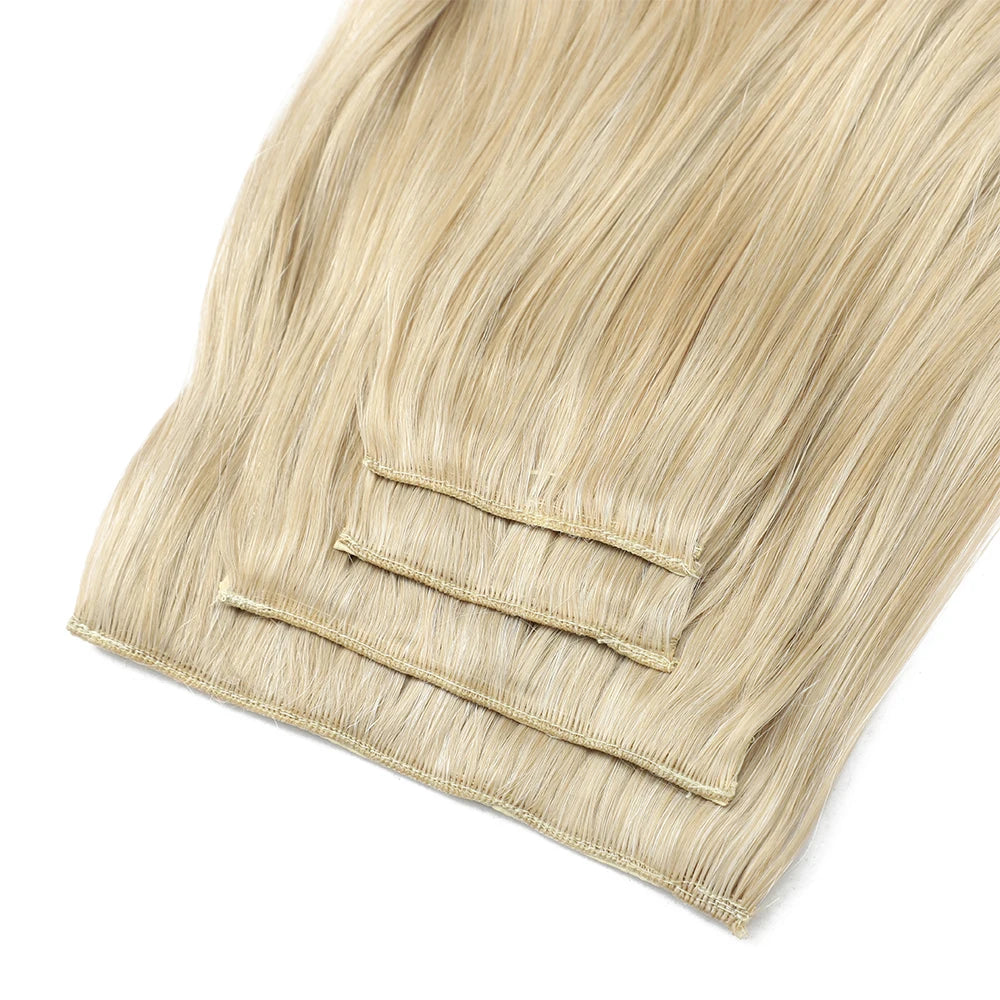Blonde Clip in Hair Extensions Body Wave 22 inches 4 pcs/lot Soft Natural Heat Resistant BIO-Synthetic Hair - MONA HAIR