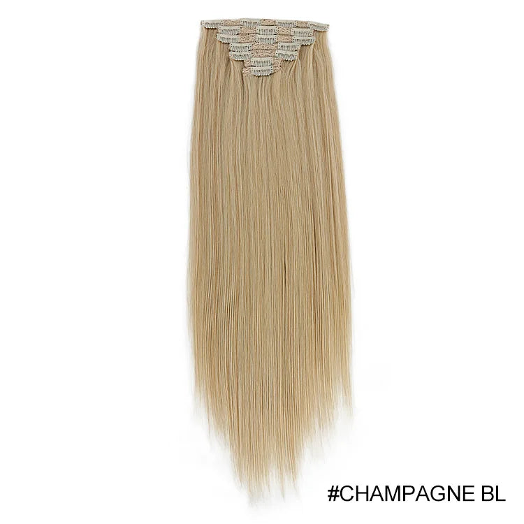 MONA Clip-in Hair Extension 7PCs 24inches150g 16 Clips - Kanekalon Futura Fiber - MONA HAIR