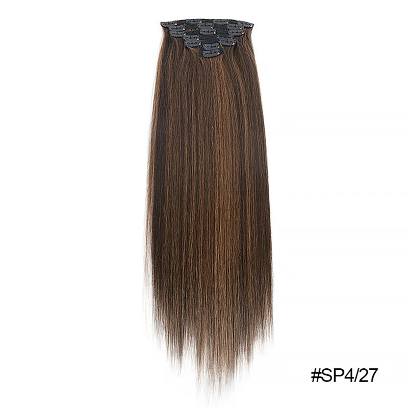 MONA Clip-in Hair Extension 7PCs 24inches150g 16 Clips - Kanekalon Futura Fiber - MONA HAIR