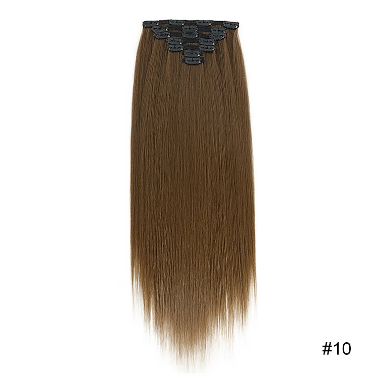 MONA Clip-in Hair Extension 7PCs 24inches150g 16 Clips - Kanekalon Futura Fiber - MONA HAIR