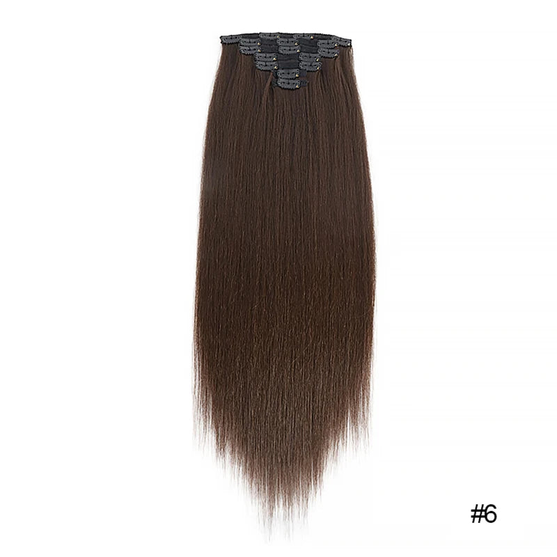 MONA Clip-in Hair Extension 7PCs 24inches150g 16 Clips - Kanekalon Futura Fiber - MONA HAIR