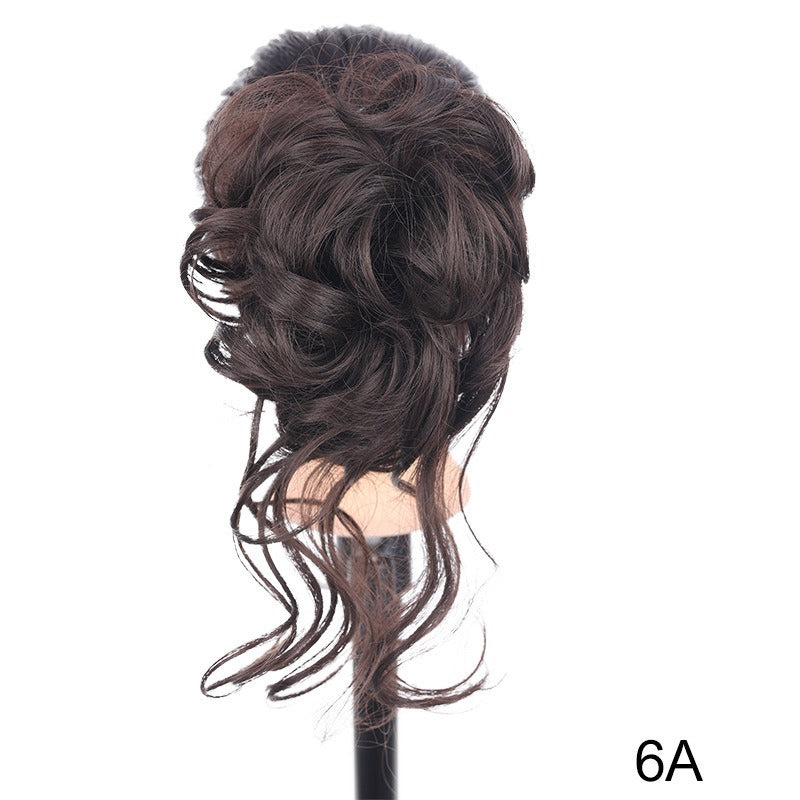 Synthetic Messy Curly Claw Hair Bun Chignon Hair Extensions Scrunchy Fake False Hair With Tail for Women Hairpieces - MONA HAIR 