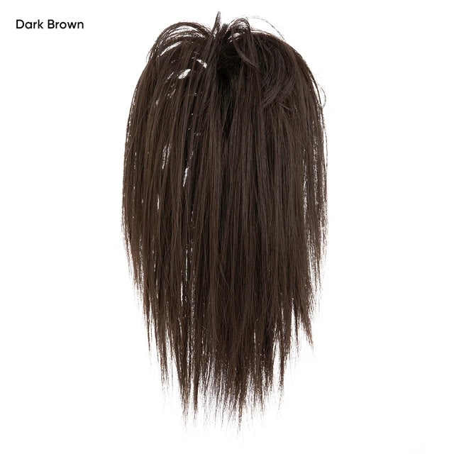 High Temperature Synthetic Short Straight Claw Clip In Ponytail Extensions Elegant Daily Hairpiece Fake Hair for Women - MONA HAIR 