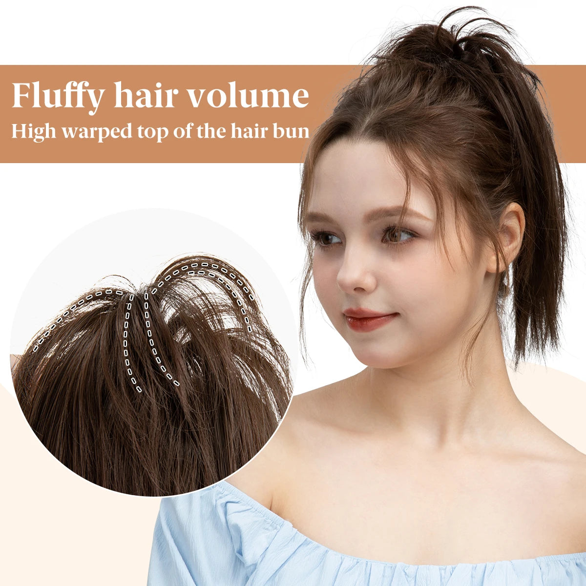 High Temperature Synthetic Short Straight Claw Clip In Ponytail Extensions Elegant Daily Hairpiece Fake Hair for Women - MONA HAIR 