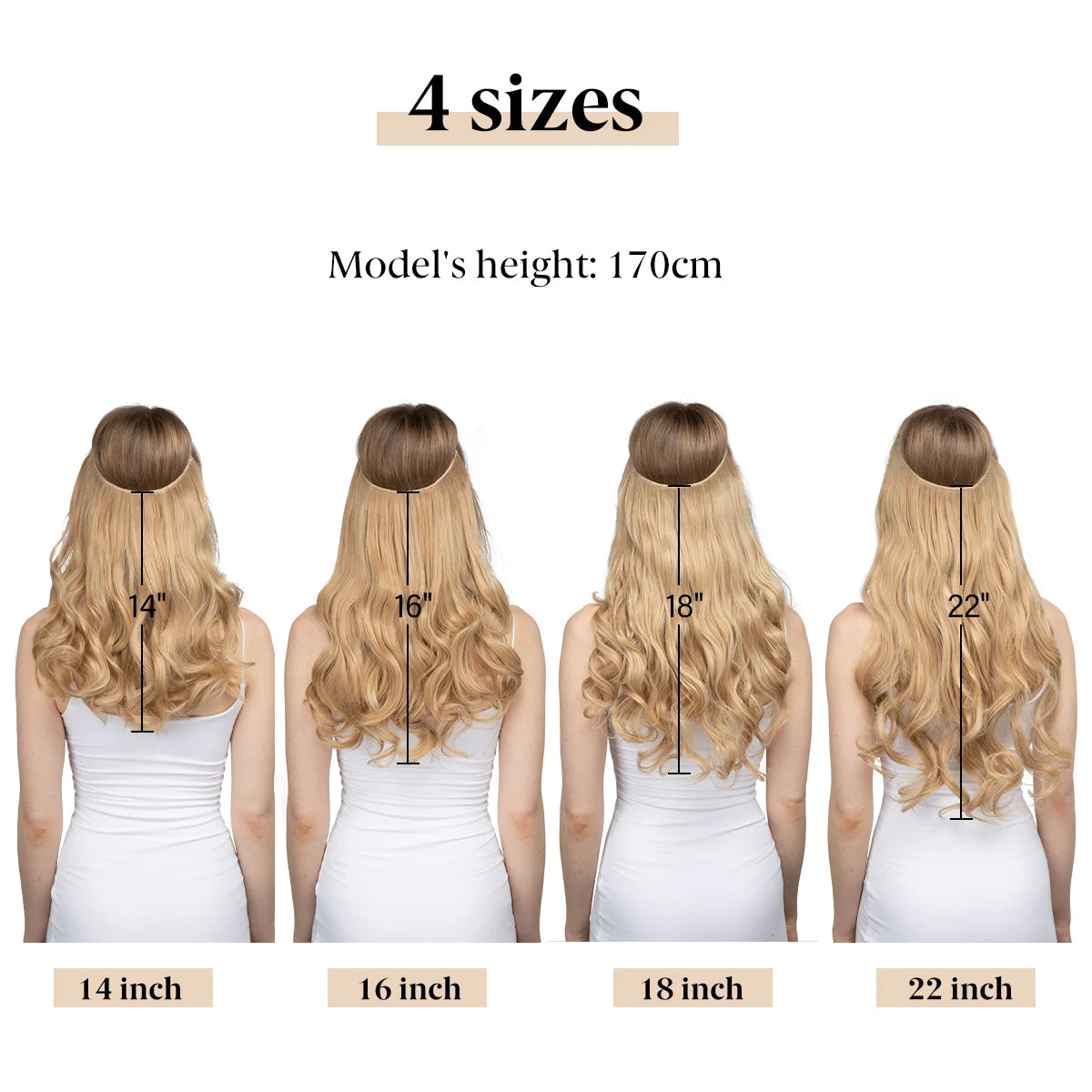 Premium Synthetic Clips In Natural Daily Wear Hair Extension Ombre One Piece Long Wave Invisible Wire False Hair Piece For Women - MONA HAIR 