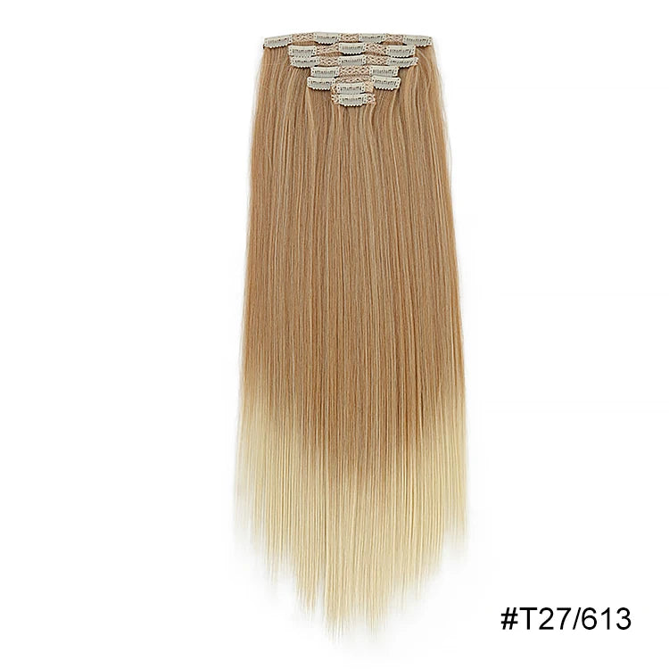 MONA Clip-in Hair Extension 7PCs 24inches150g 16 Clips - Kanekalon Futura Fiber - MONA HAIR 