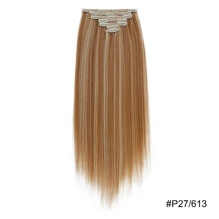 MONA Clip-in Hair Extension 7PCs 24inches150g 16 Clips - Kanekalon Futura Fiber - MONA HAIR 