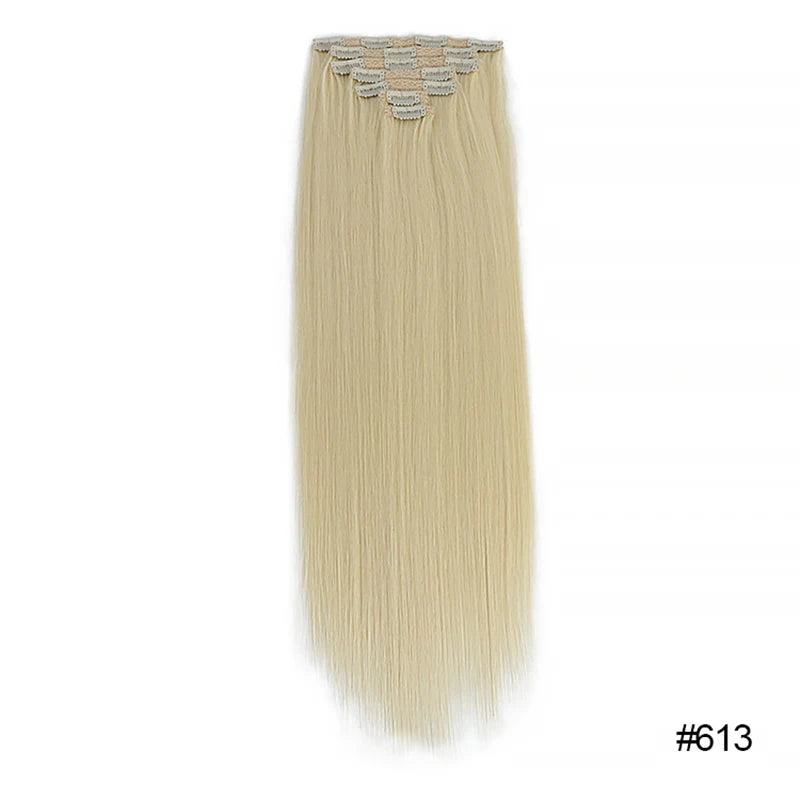 MONA Clip-in Hair Extension 7PCs 24inches150g 16 Clips - Kanekalon Futura Fiber - MONA HAIR 
